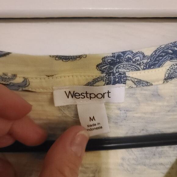 Westport NWT Ladies Vneck Tee Dressbarn Blouse Summer - Picture 5 of 8